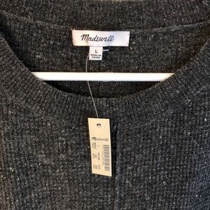 NWT Madewell Gray Lightweight Thermal Sweater